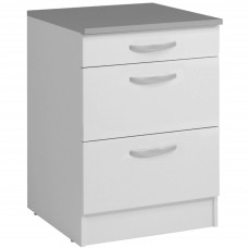Módulo de Cocina Inferior Eko 60x60 cm Blanco 3 Cajones