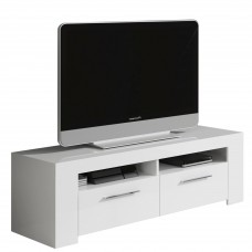 Mesa de TV de 120 cm blanco artik puertas abatibles