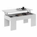 Mesa centro blanco mate elevable 100x50 cm