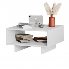 Mesa Centro Fija Capuchino Color Blanco 60x60 cm Mesa Centro Fija Capuchino Color Blanco 60x60 cm