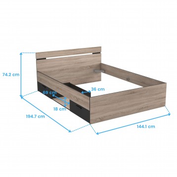 cama Michigan cotas 8