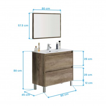 pack baño Nordik cotas 8