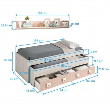 pack habitación juvenil cotas 7