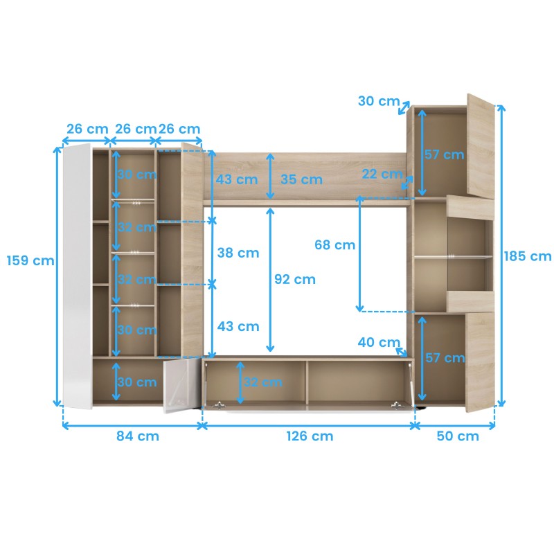 mueble modular essential cotas 10