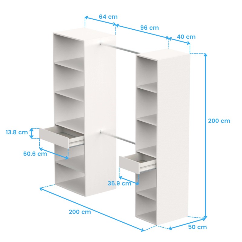 vestidor Cloe cotas 8 vestidor Cloe cotas 8