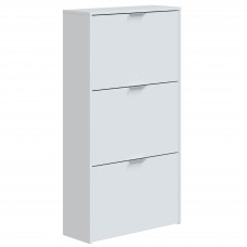 Mueble Zapatero Recibidor 3 Trampones Blanco Brillo 60 cm Mueble Zapatero Recibidor 3 Trampones Blanco Brillo 60 cm