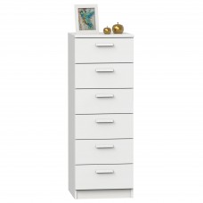 Sinfonier Dormitorio Tibet 6 Cajones 40 cm Blanco