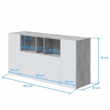 aparador Loira cotas 4