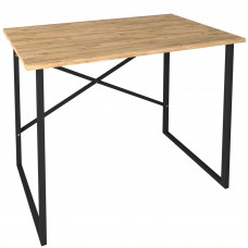 Mesa Escritorio Rus Industrial Roble y Negro 90 cm Mesa Escritorio Rus Industrial Roble y Negro 90 cm