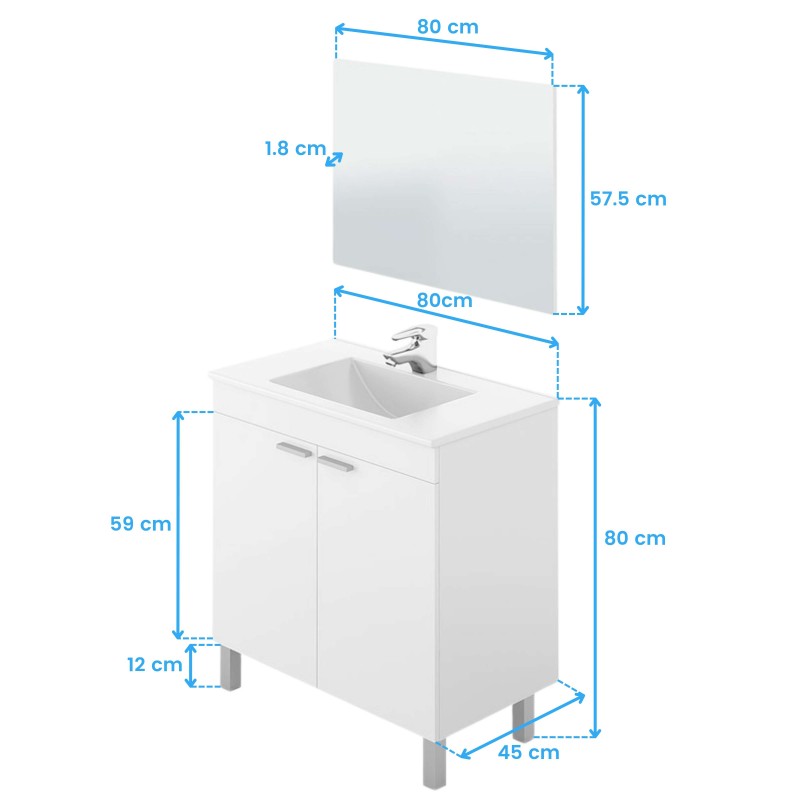 mueble baño cotas 7 mueble baño cotas 7