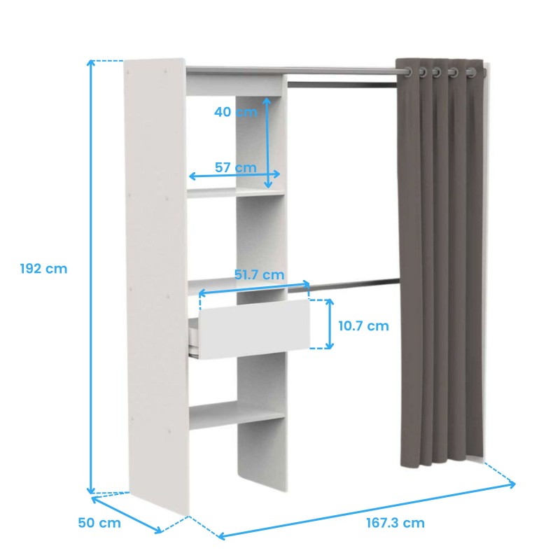 armario abierto Chicago cotas 7 armario abierto Chicago cotas 7