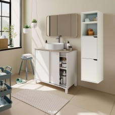 Mueble de Baño Pack Sella Blanco Moderno con columna (Incluye Lavabo)