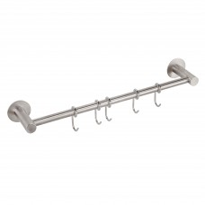 Colgador adhesivo 5 ganchos Cocina Supra 43x8 cm