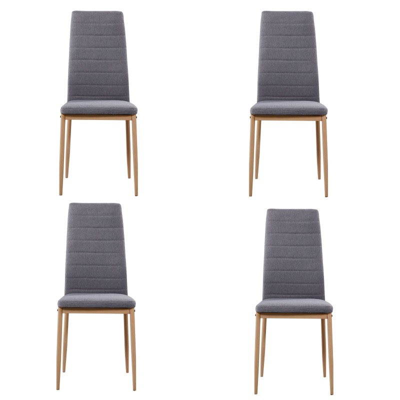 Silla tela color gris Asper moderna Silla tela color gris Asper moderna
