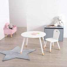 Mesa Infantil Pack Douceur Mesa + Silla Color Blanco Mesa Infantil Pack Douceur Mesa + Silla Color Blanco