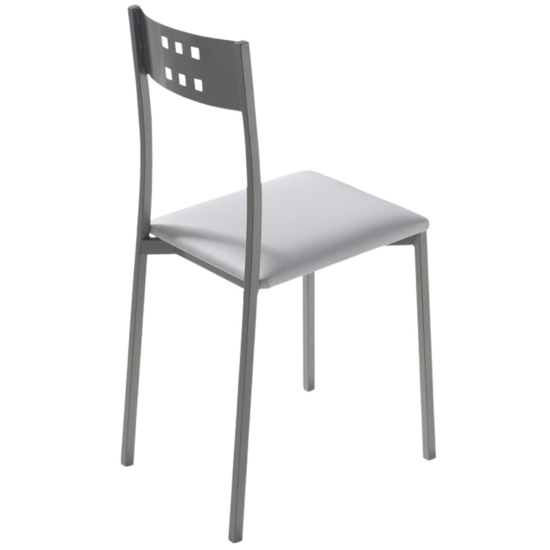 Sillas De Cocina Costa Blanco De Polipiel Y Metal Sillas De Cocina Costa Blanco De Polipiel Y Metal