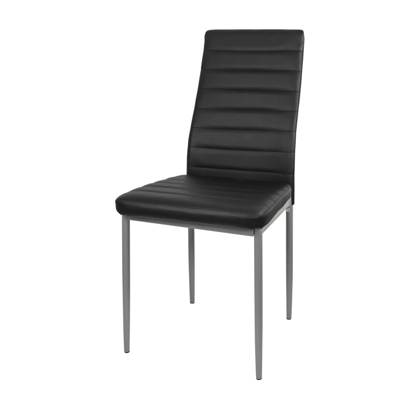 Silla de Comedor Avat Estilo Industrial Color Negro