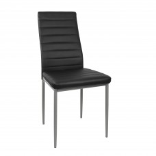 Silla de Comedor Avat Estilo Industrial Color Negro