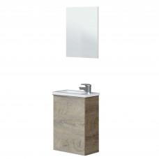 Mueble de baño Suspendido Compact Roble Alaska 40 cm (Lavabo Incluido)
