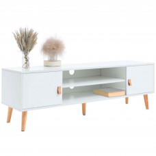 Mueble TV Anzio 2 Puertas en Blanco Mate 140 cm