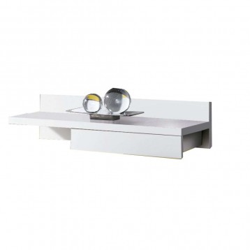 Mueble De Entrada Cajún Recibidor Colgado Color Blanco 70 cm