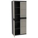 Armario Exterior 4 Estantes Titanium Color Negro 70x176 cm