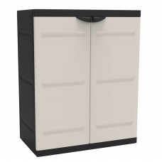 Armario Bajo Exterior 2 Puertas Titanium Color Negro 70x88 cm