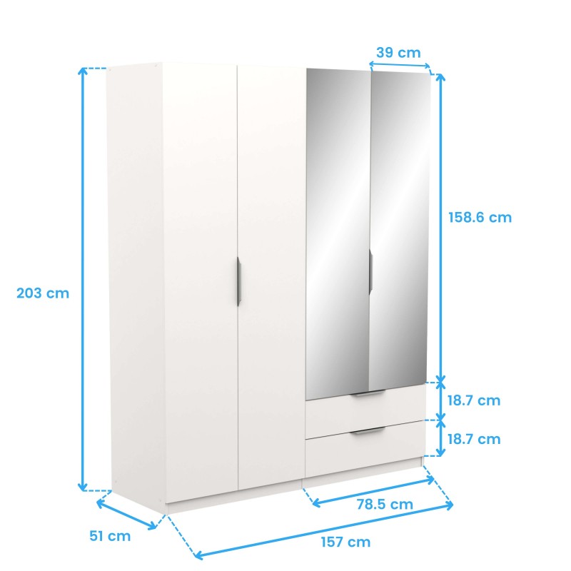 armario ghost 4 puertas cotas armario ghost 4 puertas cotas