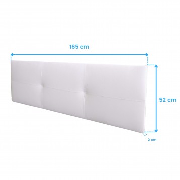 Cabecero Isabella blanco cotas