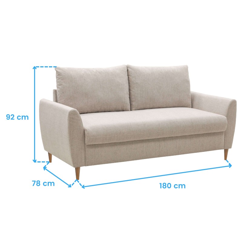Sofá Mave Beige Cotas