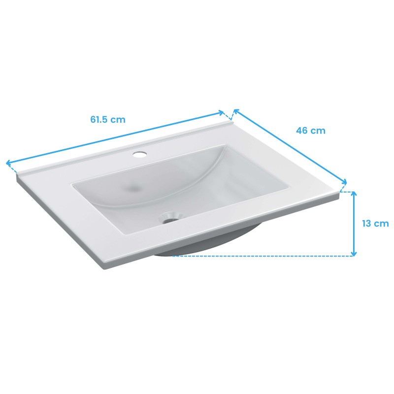 Lavabo PMMA Cotas Lavabo PMMA Cotas