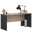 Mesa Oficina Escritorio Nibis Color Roble Sonoma y Gris Antracita 160 cm