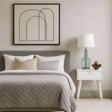 Mesita Frisa Blanco Ambiente 2