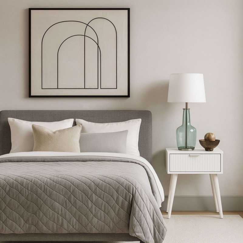 Mesita Frisa Blanco Ambiente 2