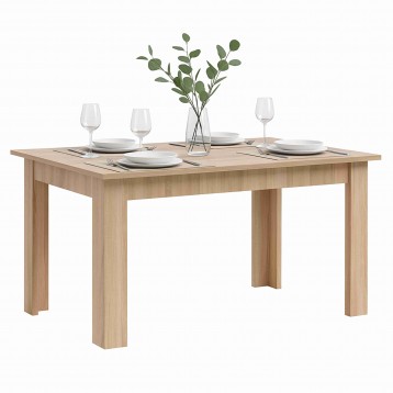 Mesa de Comedor Fija Nur Color Roble Sonoma 138x80 cm