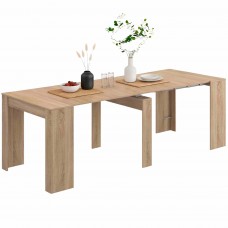 Mesa súper extensible comedor Train roble 5 posiciones 51-237x90 cm