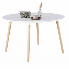 Mesa redonda extensible XL Nordika blanca 140-180x100 cm Mesa redonda extensible XL Nordika blanca 140-180x100 cm