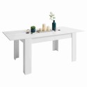 Mesa De Comedor Extensible Bass Color Blanco Mate 140-200x90 cm