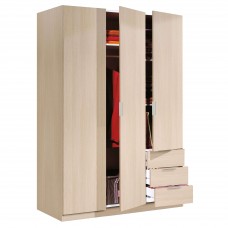 Armario 3 puertas 3 cajones roble 121x180 cm Armario 3 puertas 3 cajones roble 121x180 cm