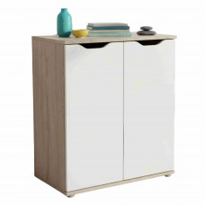 Aparador Salón Parc 2P Color Roble Sonoma y Blanco Mate 67 cm