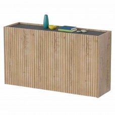 Aparador Salón Irati Estilo Moderno Color Roble Gold y Mármol 140 cm