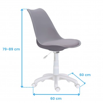 Silla Lina Gris Cotas