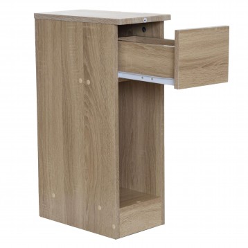 Mesita Slim Taupe Abierta