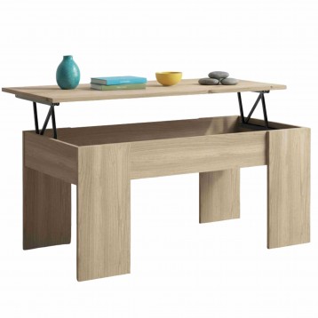 Mesa De Centro Elevable Basic Color Roble Naturale 100x50 cm