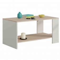 Mesa de centro Salón See Blanco Mate y Roble Cambrian 90x46 cm Mesa de centro Salón See Blanco Mate y Roble Cambrian 90x46 cm