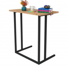 Mesa Auxiliar Para Salón Comedor Roble Safir y Negro 60X36 cm