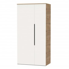 Armario Bruselas 2 Puertas Blanco y Roble Gold 100x200 cm Armario Bruselas 2 Puertas Blanco y Roble Gold 100x200 cm