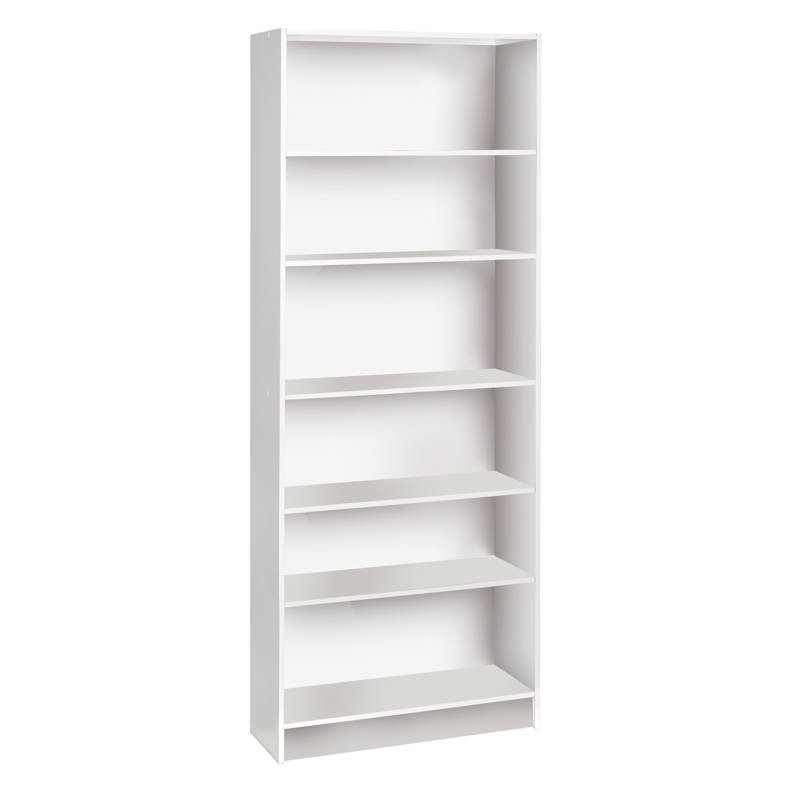 Estantería librería 200x78 cm blanco perla con estantes Miroytengo,es