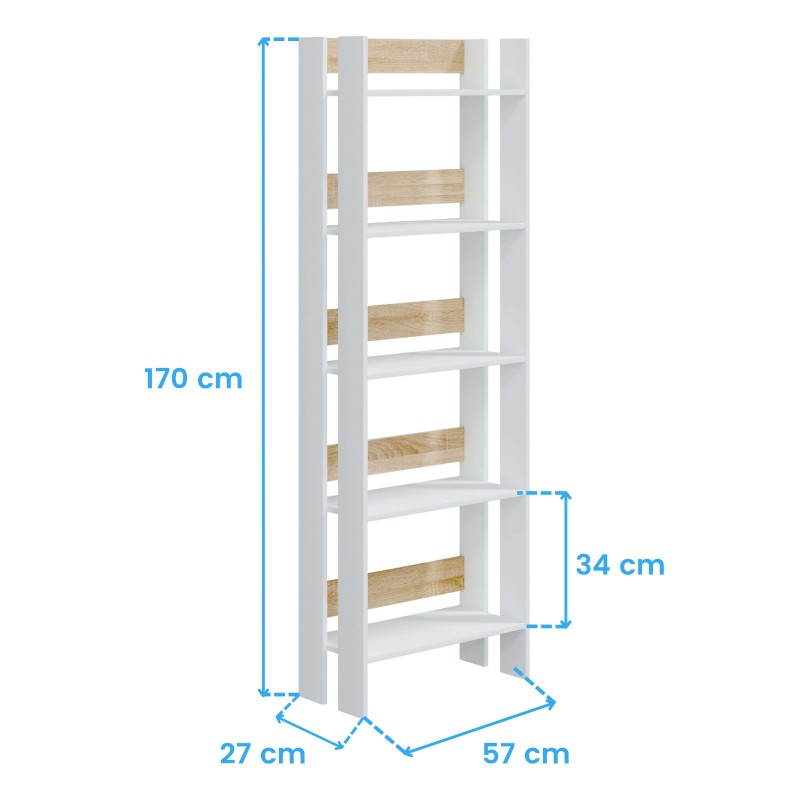 Estantería Madeira Cotas Estantería Madeira Cotas