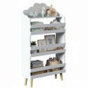 Mueble Infantil Estantería Librería Douceur 3 Estantes Color Blanco 58x100x18 cm